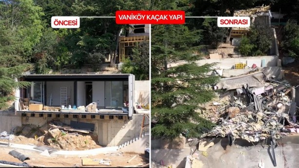 Foto - İşte öncesi ve sonrası! Kaçak villa buhar oldu