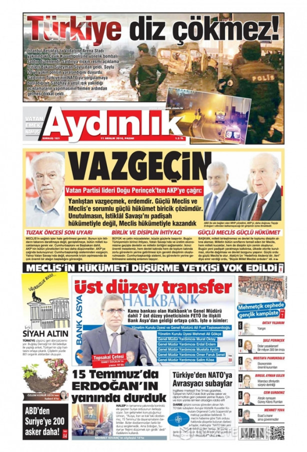 Foto - İşte patlama sonrası gazete manşetleri!
