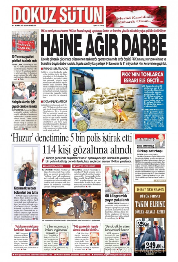 Foto - İşte patlama sonrası gazete manşetleri!