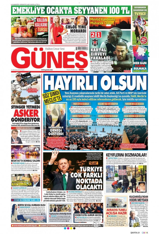 Foto - İşte patlama sonrası gazete manşetleri!