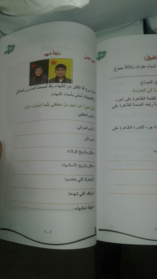 Foto - İşte PYD'nin Afrin'de çocuklara okuttuğu kitaplar