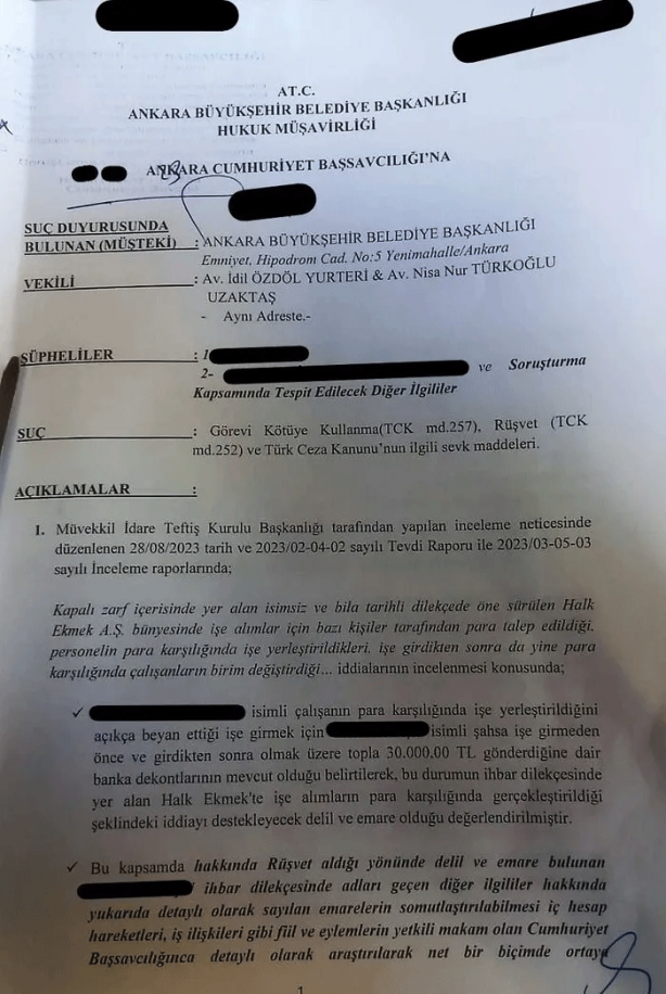 Foto - İşte rüşvet skandalının belgesi! Müfettişler tespit etti gözler yargıda