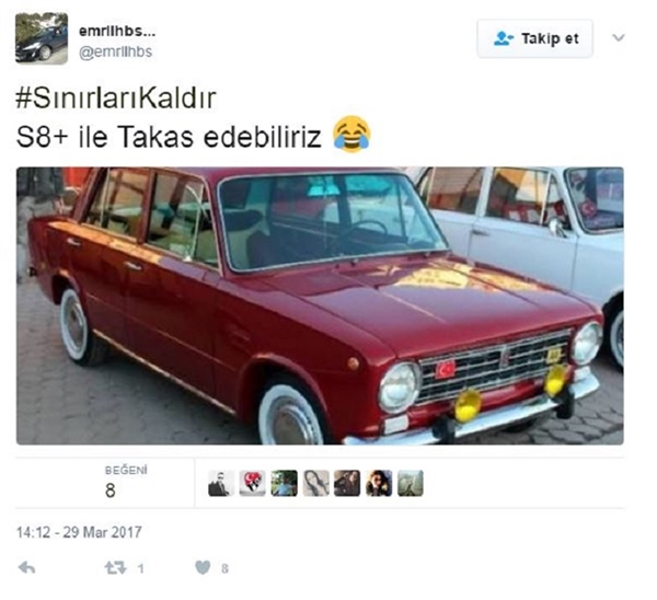 İşte Samsung S8 için atılan komik tweetler