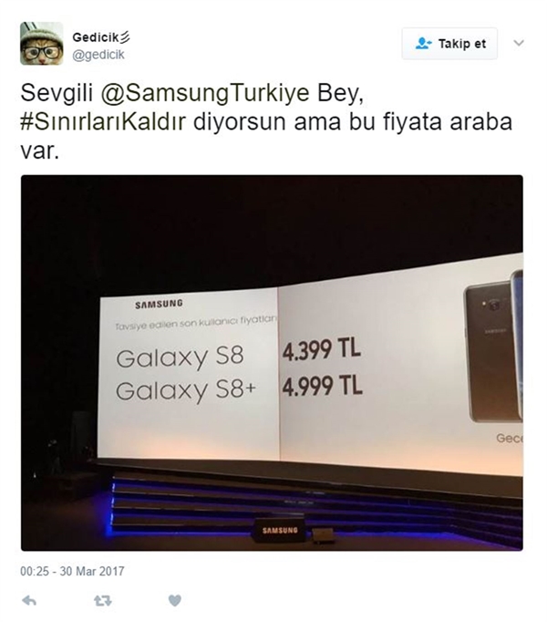 Foto - İşte Samsung S8 için atılan komik tweetler