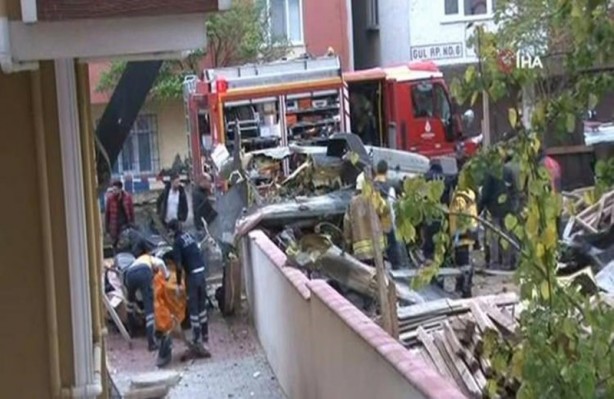 Foto - İşte Sancaktepe'deki helikopter kazasından ilk fotoğraflar...