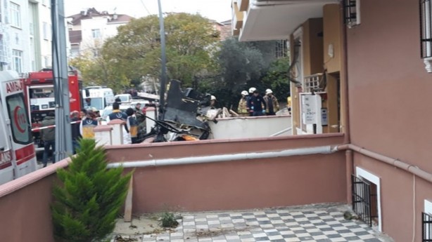 Foto - İşte Sancaktepe'deki helikopter kazasından ilk fotoğraflar...
