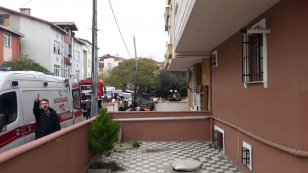 Foto - İşte Sancaktepe'deki helikopter kazasından ilk fotoğraflar...