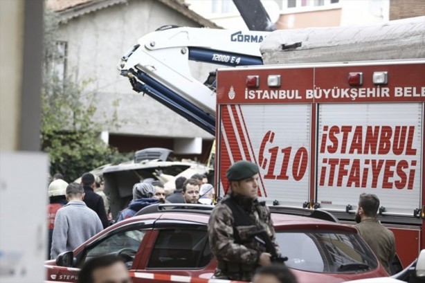 Foto - İşte Sancaktepe'deki helikopter kazasından ilk fotoğraflar...