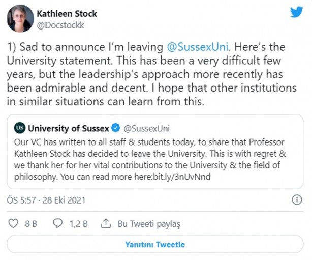 Foto - İşte sapkınların 'fikir' özgürlüğü... 'Biyolojik cinsiyet sabittir, değiştirilemez' diyen profesör, istifaya zorlandı!