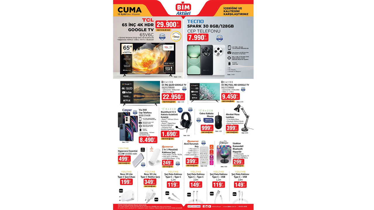 Foto - İşte tüm fırsat ürünleri! 12-16 Eylül 2025 BİM Aktüel İndirim Kataloğu