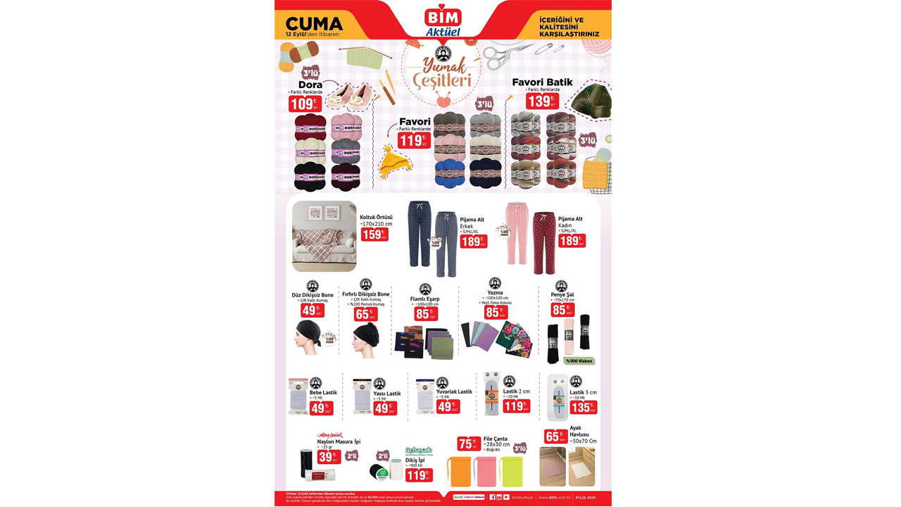Foto - İşte tüm fırsat ürünleri! 12-16 Eylül 2025 BİM Aktüel İndirim Kataloğu