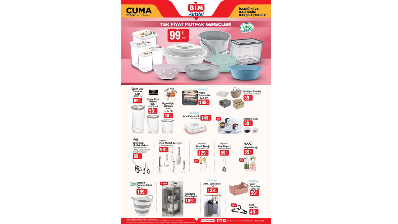 Foto - İşte tüm fırsat ürünleri! 12-16 Eylül 2025 BİM Aktüel İndirim Kataloğu