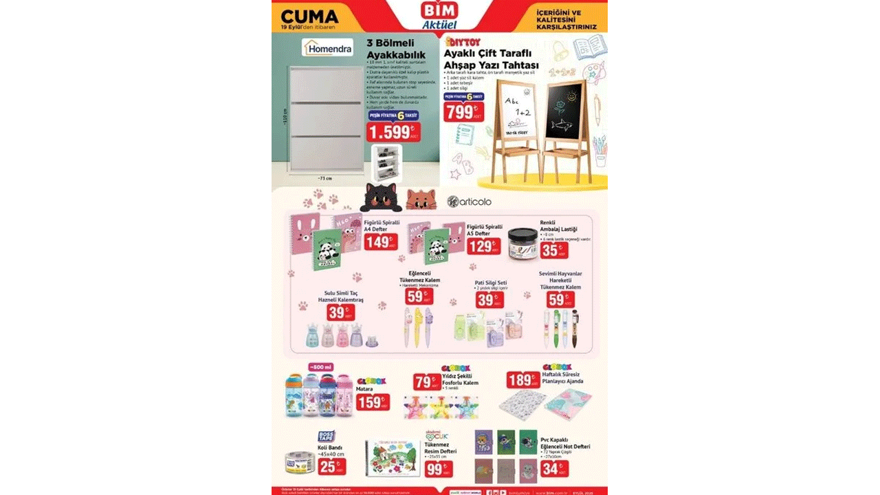 Foto - İşte tüm fırsat ürünleri! 16-19 Eylül 2025 BİM Aktüel İndirim Kataloğu