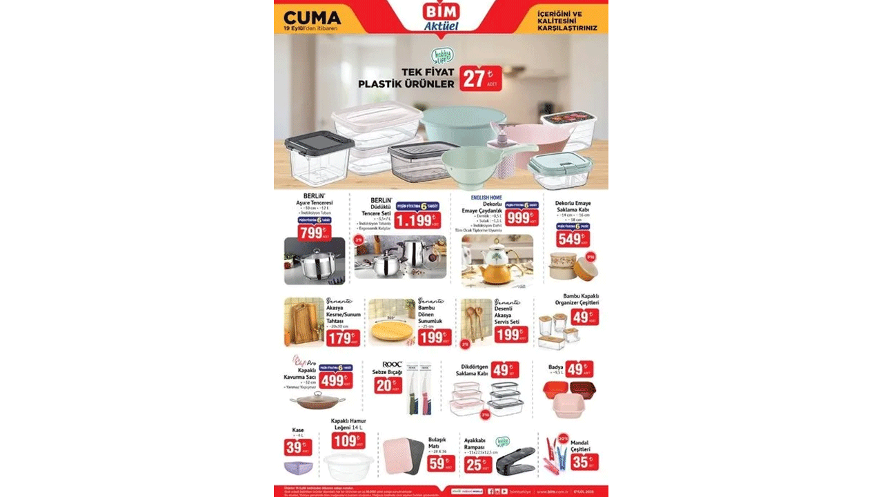 Foto - İşte tüm fırsat ürünleri! 16-19 Eylül 2025 BİM Aktüel İndirim Kataloğu