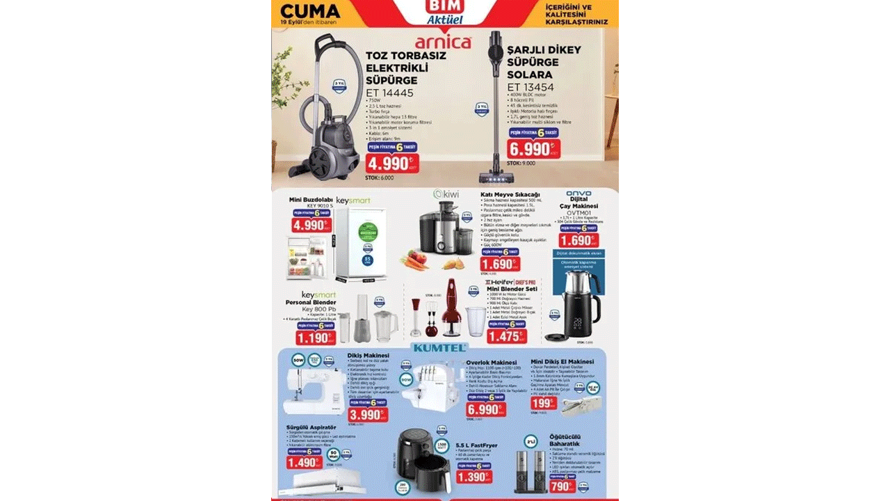 Foto - İşte tüm fırsat ürünleri! 16-19 Eylül 2025 BİM Aktüel İndirim Kataloğu