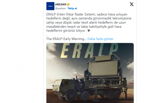 Foto - İşte Türkiye'nin yerli S-400 radarı! ERALP'in menzili dünyayı ayağa kaldıracak