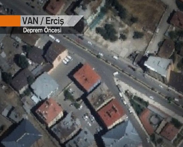 İşte Van depremi öncesi ve sonrası görüntüler