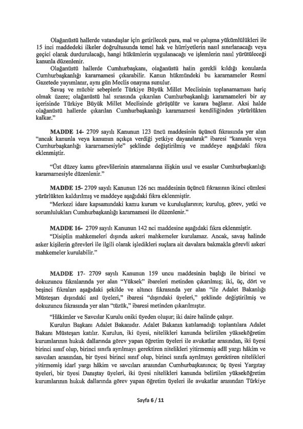 Foto - İşte yeni anayasa teklifinin tam metni