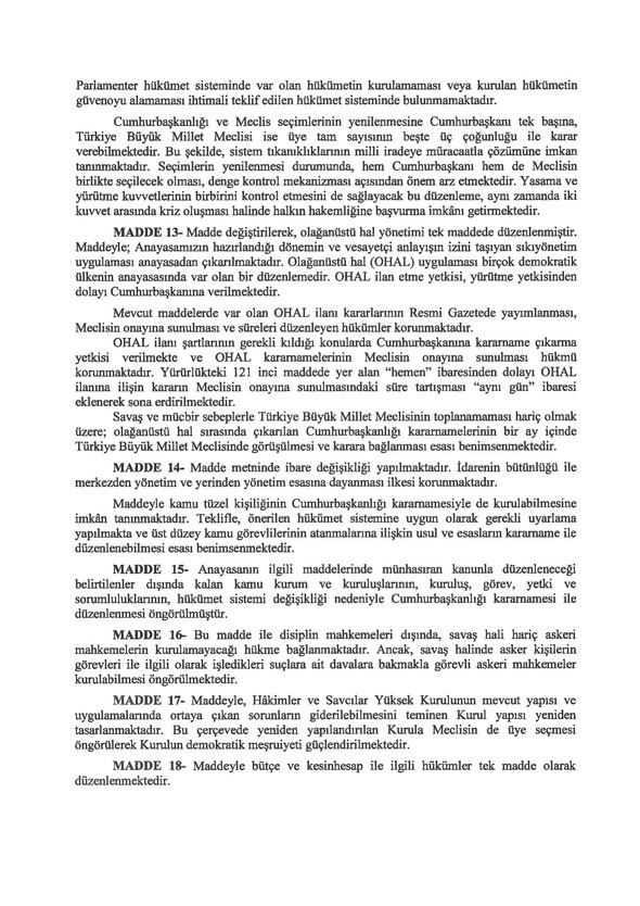 Foto - İşte yeni anayasa teklifinin tam metni