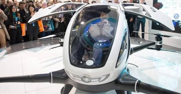 Foto - İşte yolcu taşıyabilen ilk Drone