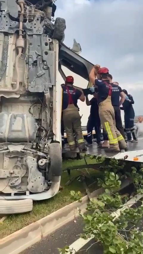 Foto - İstese bile yapamazdı! Kazanın sonunu gören gözlerine inanamadı
