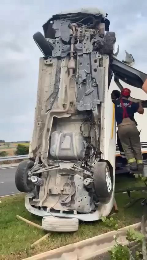 Foto - İstese bile yapamazdı! Kazanın sonunu gören gözlerine inanamadı
