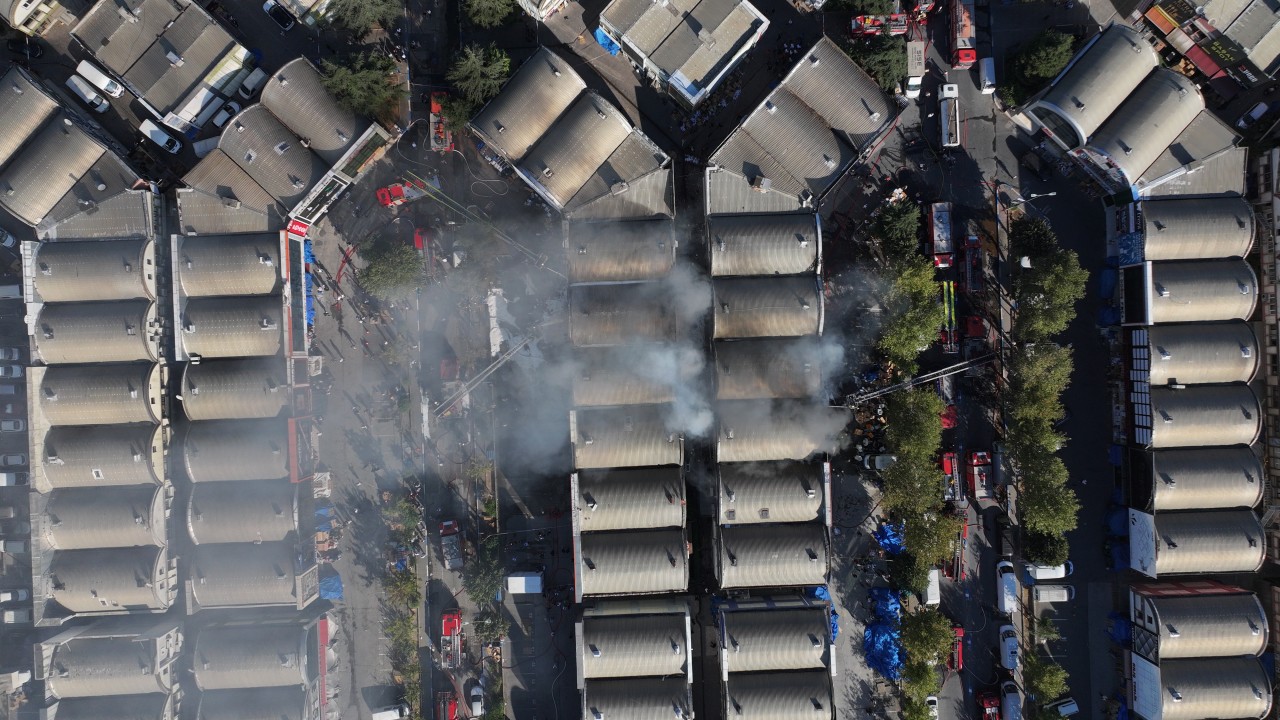 Foto - İSTOÇ'taki yangından feci görüntüler