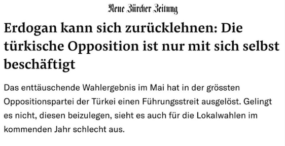 Foto - İsviçre'den Türkiye'deki muhalefete akıl: Erdoğan karşısında tek şansınız yeniden birlik olmak