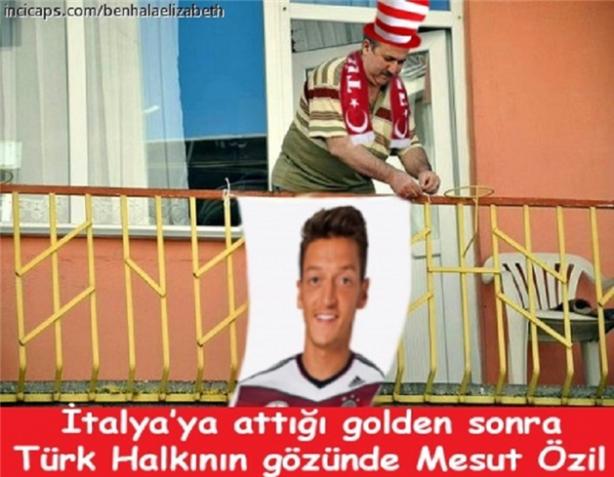 Foto - İtalya-Almanya maçı 'caps'leri