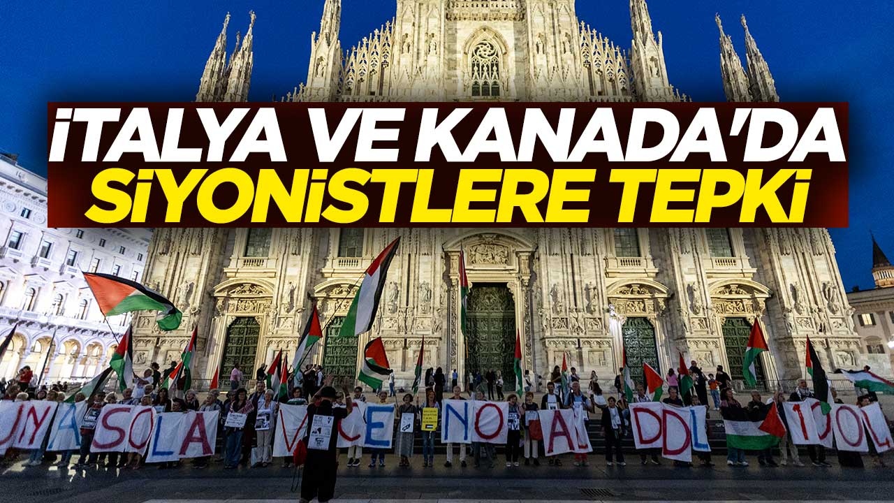 İtalya ve Kanada'da Siyonistlere tepki