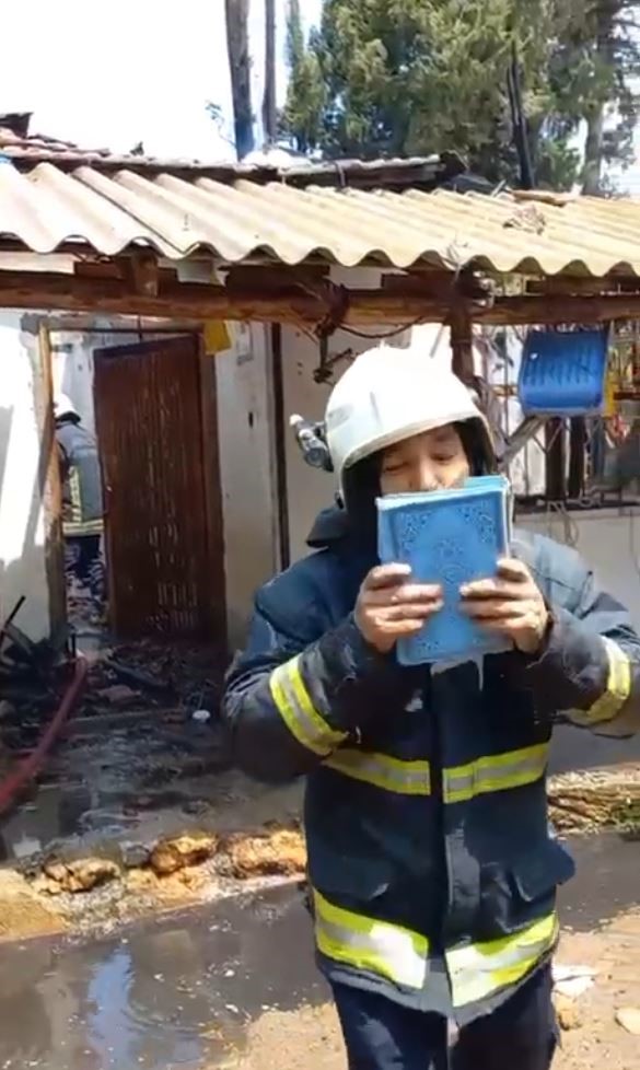 İtfaiyeci şaşkın! Kur’an-ı Kerim mucizesi!