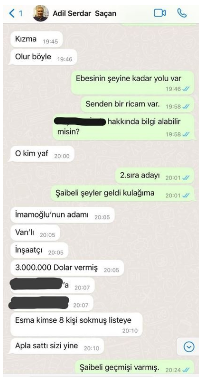 Foto - İYİ Parti'deki skandallara bir yenisi daha eklendi Akşener milletvekili borsası kurdu! İşte Whatsapp mesajları
