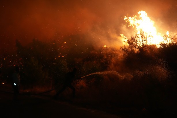 Foto - İzmir, Urla yangını böyle görüntülendi