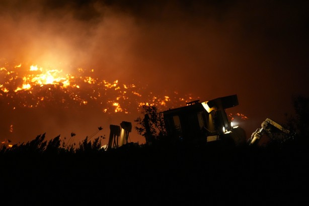 Foto - İzmir, Urla yangını böyle görüntülendi