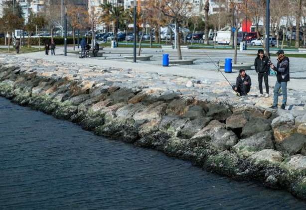 Foto - İzmir'de deniz çekildi
