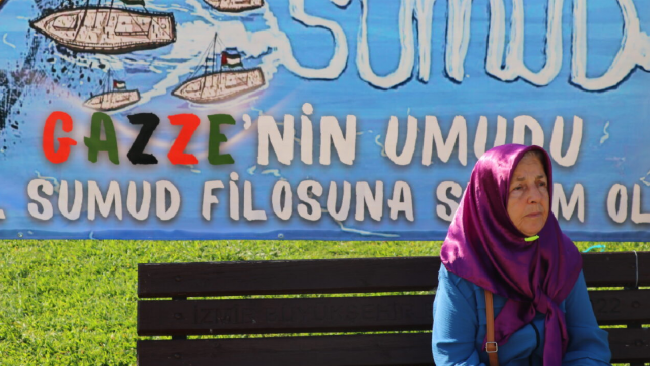 Foto - İzmir'de 'Kararlıyız, Sumud'un Yanındayız' etkinliği