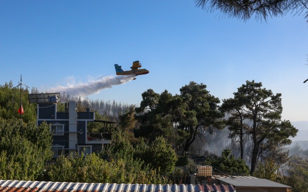 Foto - İzmir'de orman yangını! Müdahale ediliyor