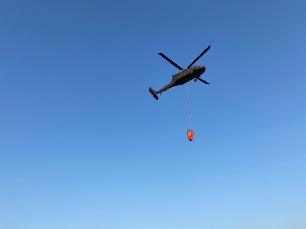 Foto - İzmir'de orman yangınıyla mücadele 18'inci saatte