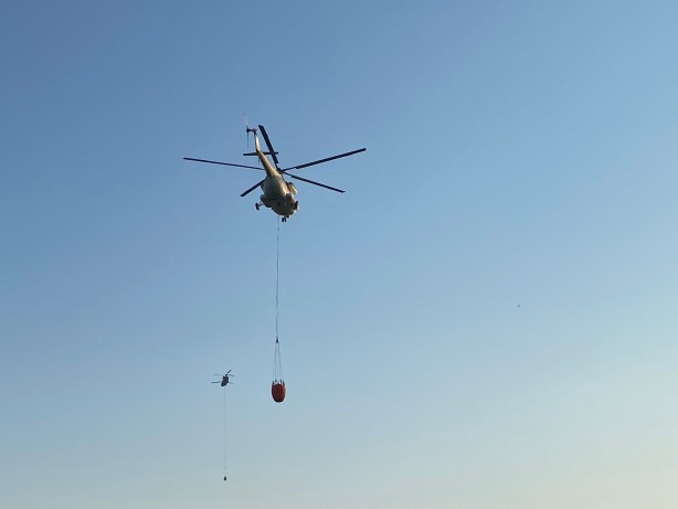 Foto - İzmir'de orman yangınıyla mücadele 18'inci saatte