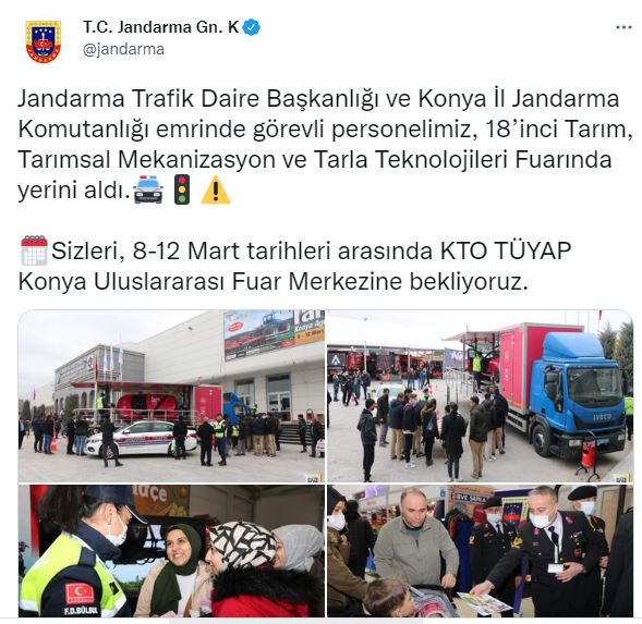 Foto - Jandarma tarım fuarındaki yerini aldı