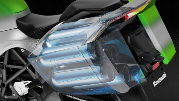 Foto - Japon devi Kawasaki öyle bir motosiklet yaptı ki, duyanların ağzı bir karış açık kaldı! Böylesi dünyada ilk! Vay vay vay 