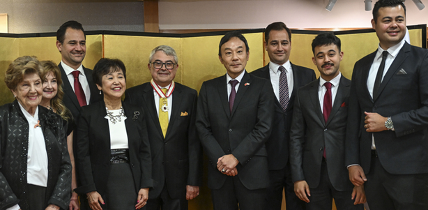 Foto - Japonlardan Türkiye'nin eski Tokyo Büyükelçisi Meriç'e, Gümüş Yıldız ve Yükselen Güneş nişanı verildi