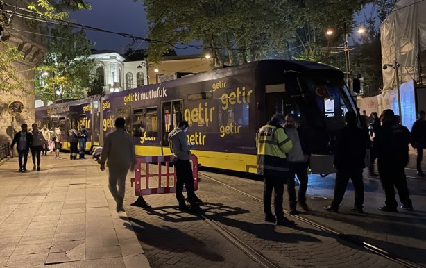 Kabataş-Bağcılar tramvayı raydan çıktı