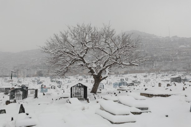Foto - Kabil'de dondurucu soğuklar! Kar kalınlığı 30 cm! İşte o görüntüler…