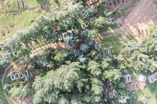 Foto - Kabirlerin yönü değişti göçükler oluştu! Deprem mezarlıkta tahribata neden oldu