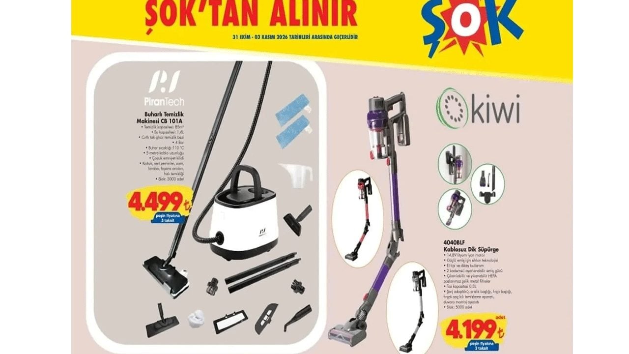 Foto - Kablosuz süpürge, cam kattle...ŞOK 31 Ekim kataloğu yayınlandı!