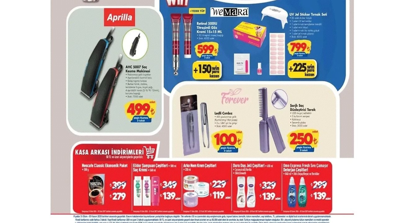 Foto - Kablosuz süpürge, cam kattle...ŞOK 31 Ekim kataloğu yayınlandı!