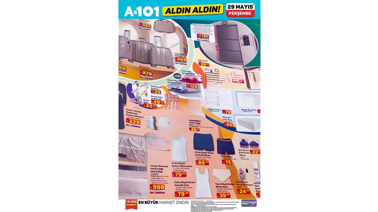 Foto - Kaçırılmayacak bayram fırsatları geliyor! A101 29 Mayıs 2025 indirimlerinde neler var neler