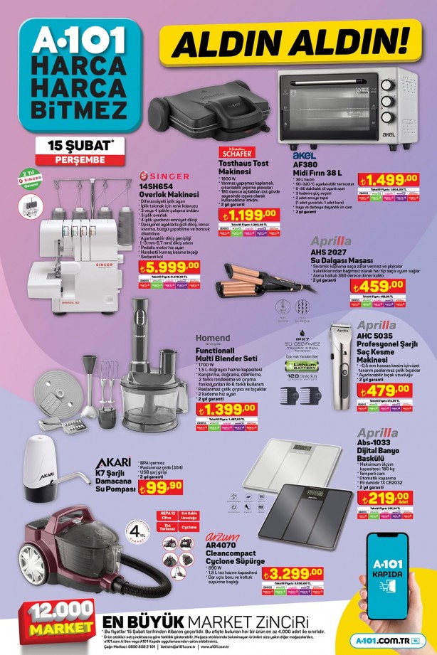 Foto - Kaçırılmayacak teknolojik fırsatlar 15 Şubat’ta A101’de! ALDIN ALDIN…