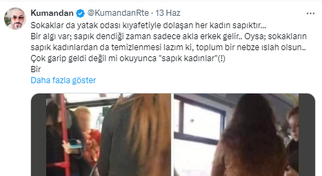 Foto - Kadın giyerse modern erkek giyerse sapık